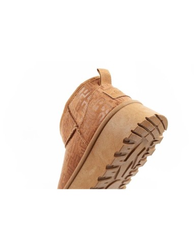 Lee Cooper women's winter snow boots fashionable fur lined ankle boots brown