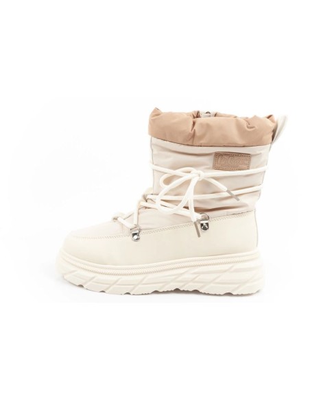 Lee Cooper women's winter hiking shoes insulated beige and cream