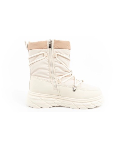 Lee Cooper women's winter hiking shoes insulated beige and cream