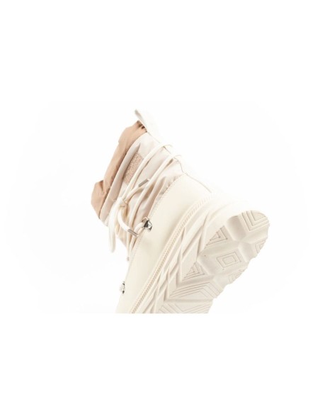 Lee Cooper women's winter hiking shoes insulated beige and cream