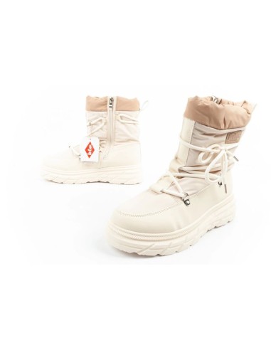 Lee Cooper women's winter hiking shoes insulated beige and cream