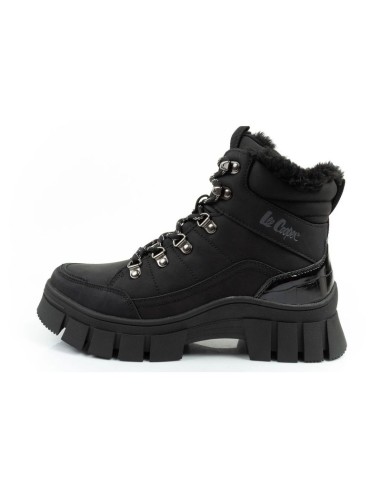 Lee Cooper women's winter hiking sports shoes insulated black high