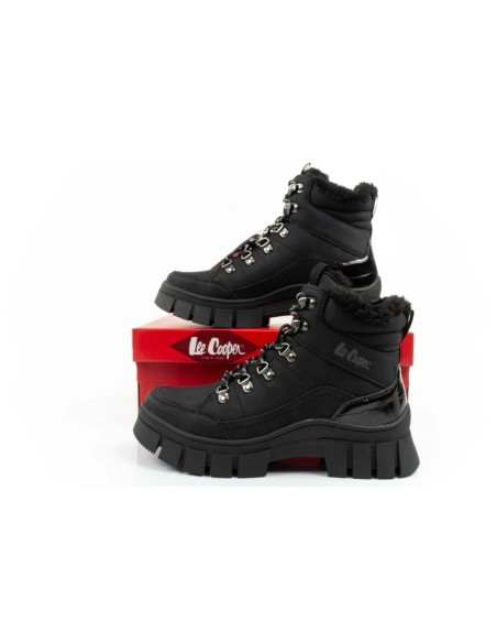 Lee Cooper women's winter hiking sports shoes insulated black high
