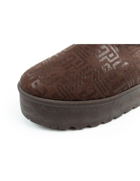 Lee Cooper women's winter snow boots fashionable furlined ankle boots dark brown