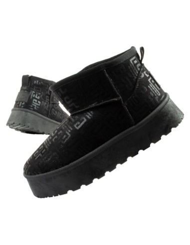 Lee Cooper women's winter snow boots fashionable fur lined ankle boots black