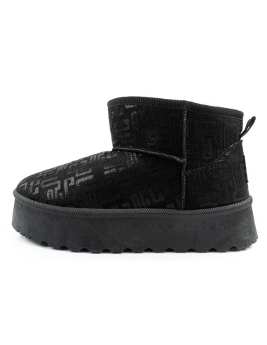 Lee Cooper women's winter snow boots fashionable fur lined ankle boots black