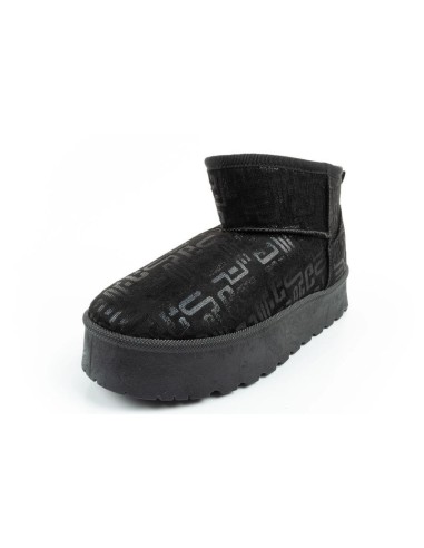 Lee Cooper women's winter snow boots fashionable fur lined ankle boots black