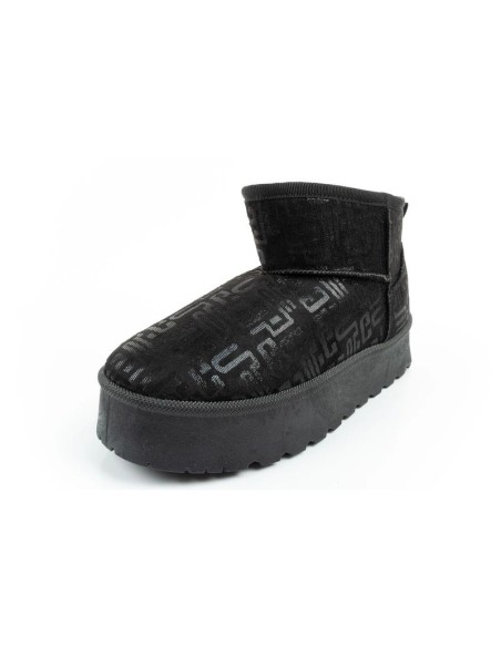 Lee Cooper women's winter snow boots fashionable fur lined ankle boots black