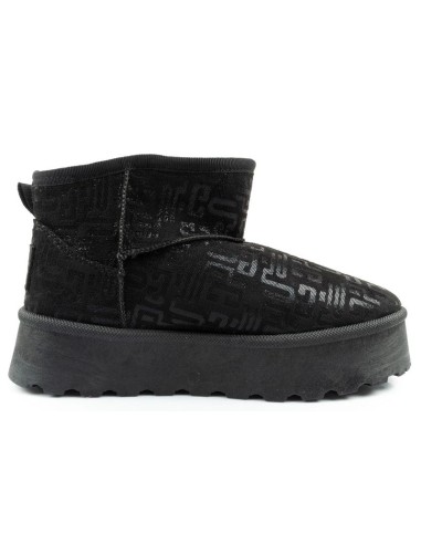 Lee Cooper women's winter snow boots fashionable fur lined ankle boots black