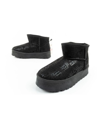 Lee Cooper women's winter snow boots fashionable fur lined ankle boots black