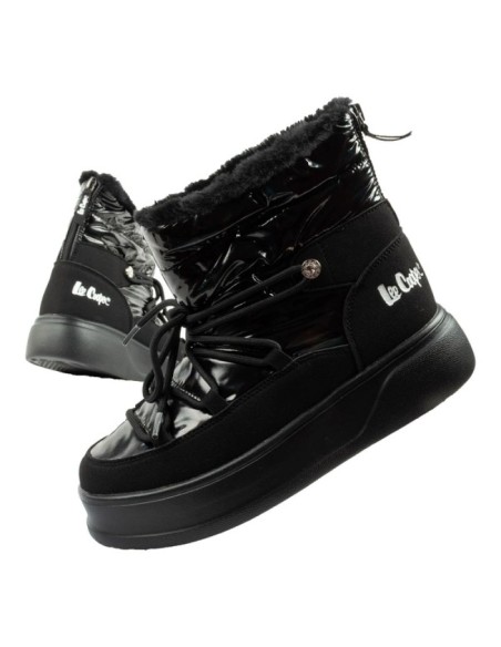 Lee Cooper women's winter hiking sports shoes insulated patent leather