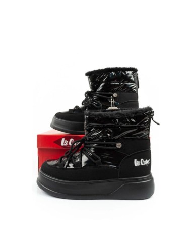 Lee Cooper women's winter hiking sports shoes insulated patent leather