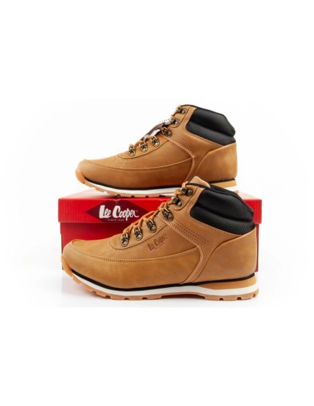 Lee Cooper men's winter hiking boots insulated anklehigh brown