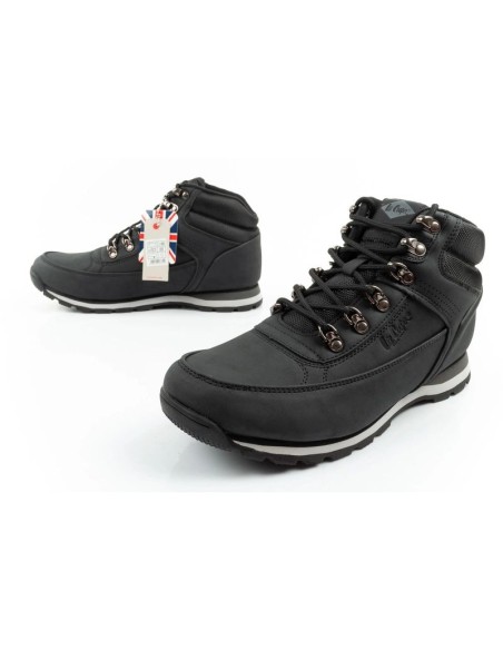 Lee Cooper men's winter hiking ankle boots black