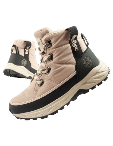 Lee Cooper women's winter hiking shoes insulated beige black