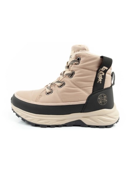 Lee Cooper women's winter hiking shoes insulated beige black
