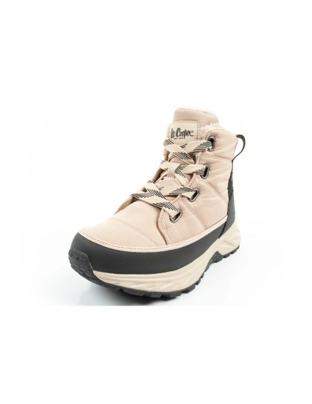 Lee Cooper women's winter hiking shoes insulated beige black