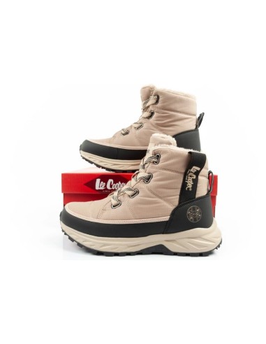 Lee Cooper women's winter hiking shoes insulated beige black