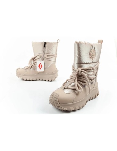 Lee Cooper women's winter trekking sports shoes insulated beige natural leather
