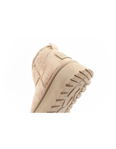 Lee Cooper women's winter snow boots fashionable fur lined ankle boots beige