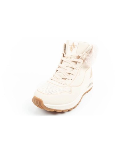 Skechers Uno Rugged women's sports shoes insulated winter ankle boots beige