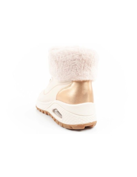 Skechers Uno Rugged women's sports shoes insulated winter ankle boots beige