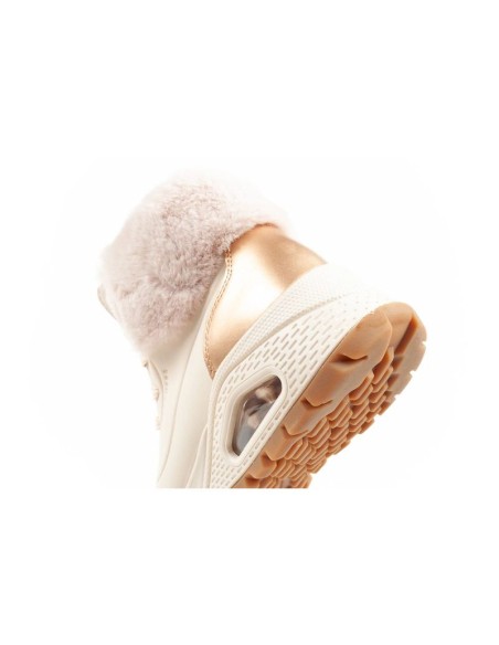 Skechers Uno Rugged women's sports shoes insulated winter ankle boots beige