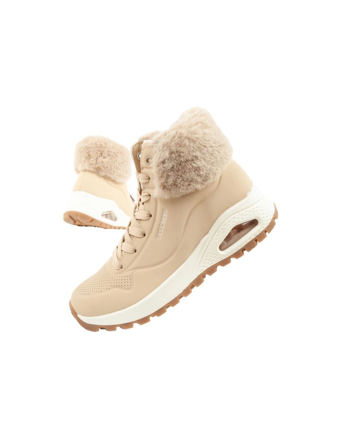 Skechers Uno Rugged Women's Insulated Winter Boots Brown