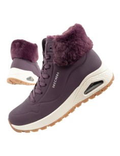 Skechers Uno Rugged Women's Insulated Winter Boots Purple