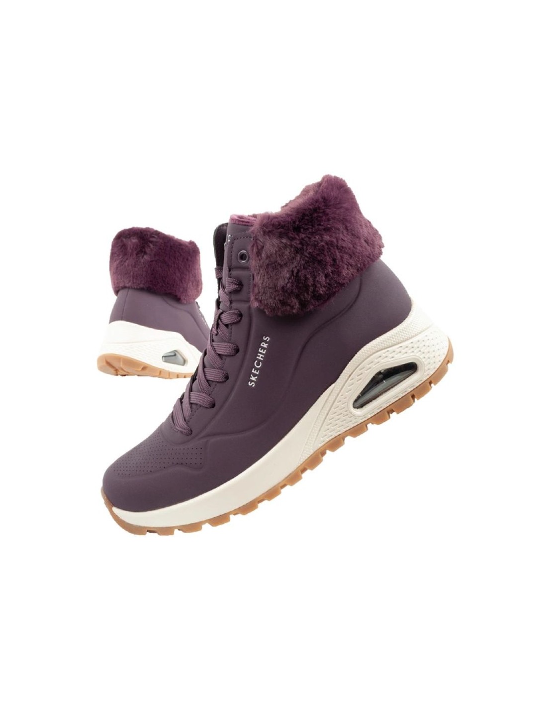 Skechers Uno Rugged Women's Insulated Winter Boots Purple