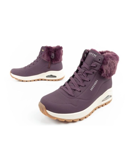 Skechers Uno Rugged Women's Insulated Winter Boots Purple
