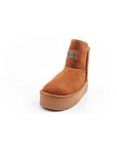 DFranklin women's winter snow boots fashionable fur lined brown ankle boots