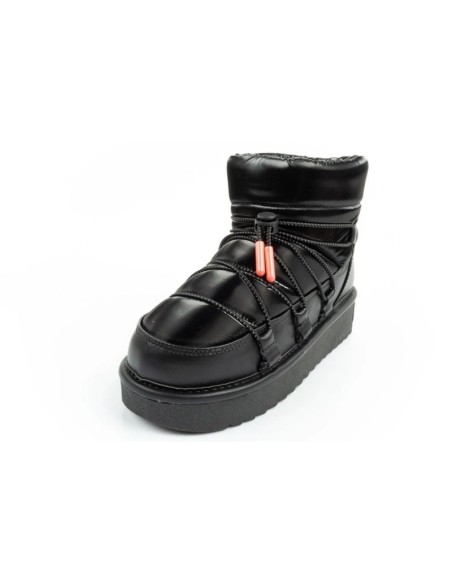 DFranklin women's snow boots winter fashionable insulated ankle boots black