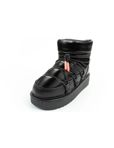 DFranklin women's snow boots winter fashionable insulated ankle boots black