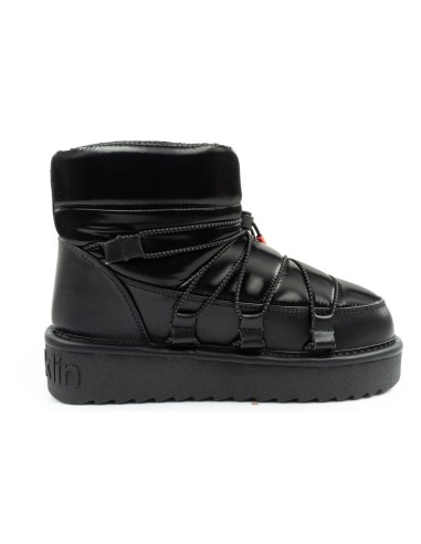 DFranklin women's snow boots winter fashionable insulated ankle boots black