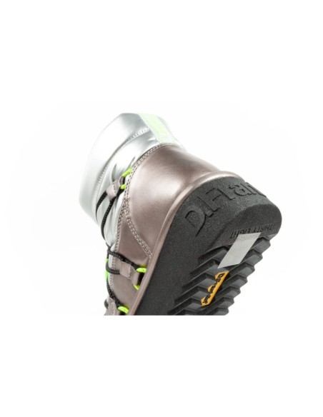 DFranklin women's snow boots winter fashionable insulated ankle boots silver