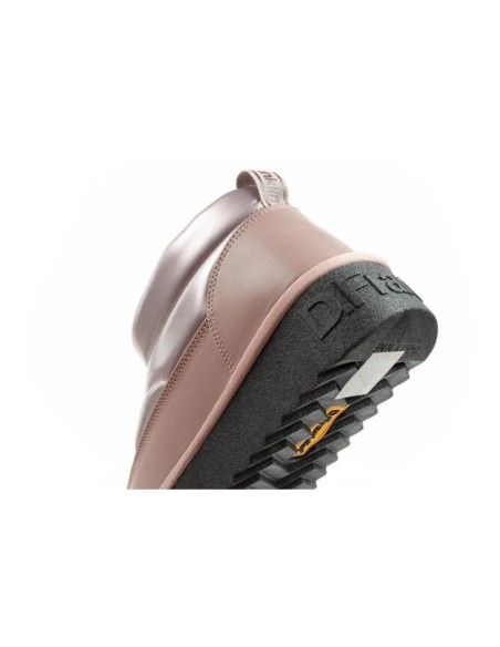 DFranklin women's snow boots winter fashionable insulated ankle boots rose gold