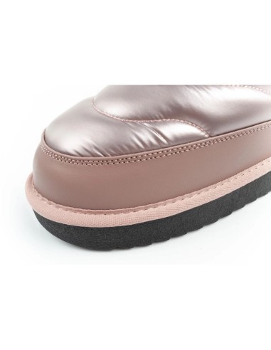 DFranklin women's snow boots winter fashionable insulated ankle boots rose gold