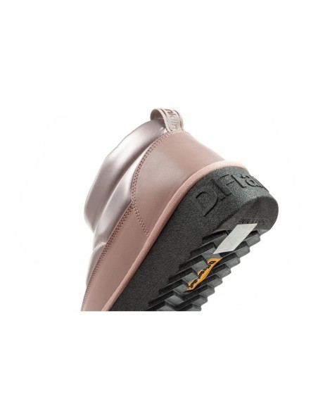 DFranklin women's snow boots winter fashionable insulated ankle boots rose gold