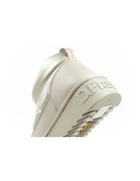 DFranklin women's snow boots winter fashionable insulated ankle boots silver