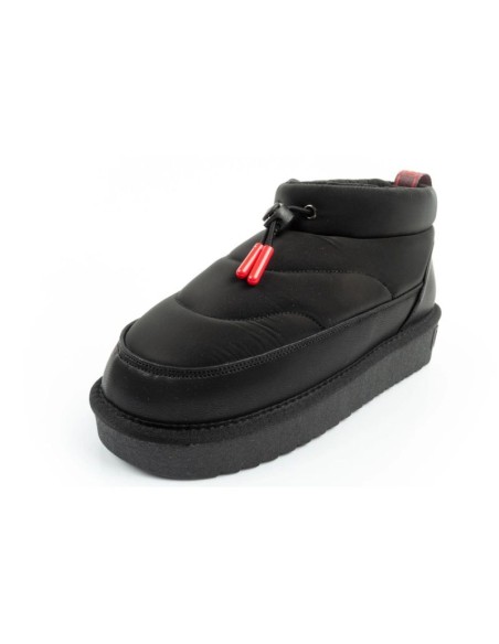 DFranklin women's snow boots winter fashionable insulated ankle boots black