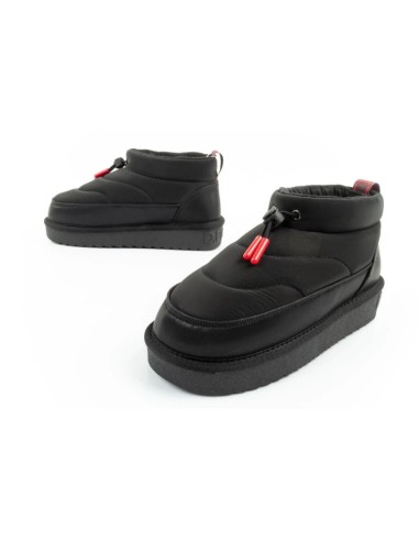 DFranklin women's snow boots winter fashionable insulated ankle boots black