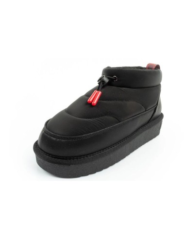 DFranklin women's snow boots winter fashionable insulated ankle boots black