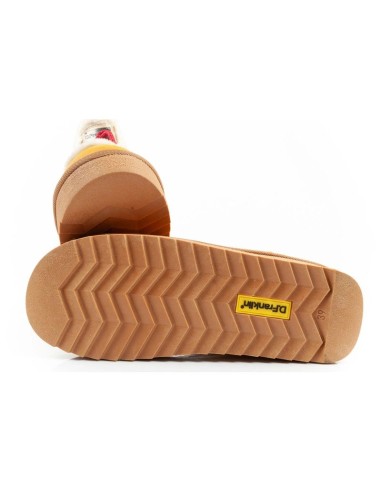DFranklin women's winter snow boots fashionable fur lining mustard color