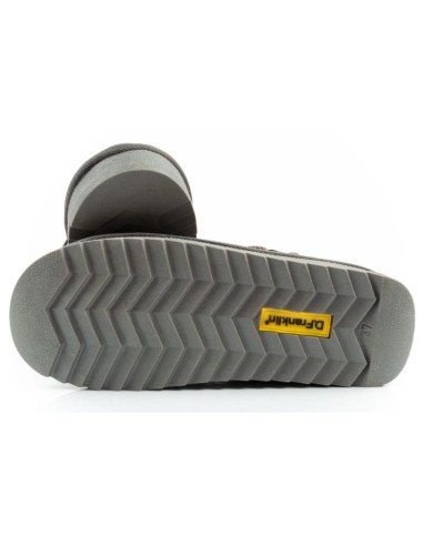 DFranklin women's winter snow boots fashionable insulated ankle boots gray