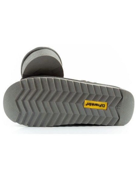 DFranklin women's winter snow boots fashionable insulated ankle boots gray