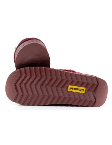 DFranklin women's winter snow boots fashionable fur lining burgundy