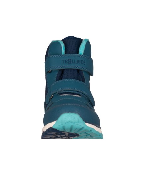 Trollkids Kids Hafjell Winter Boots waterproof snow boots with Velcro closure blue 264102