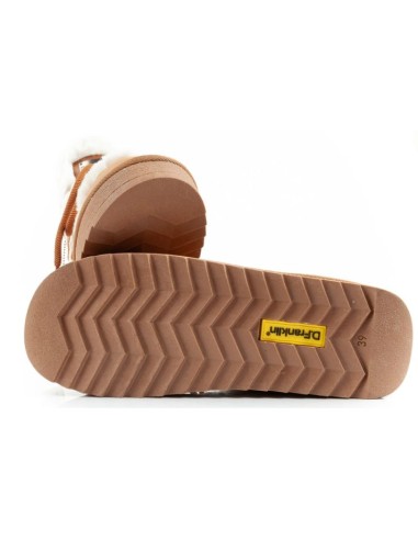 DFranklin women's winter snow boots fashionable fur lining high