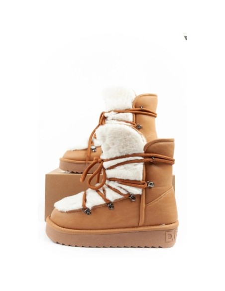 DFranklin women's winter snow boots fashionable fur lining high